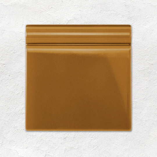 Ochre Skirting Tile 152x152mm