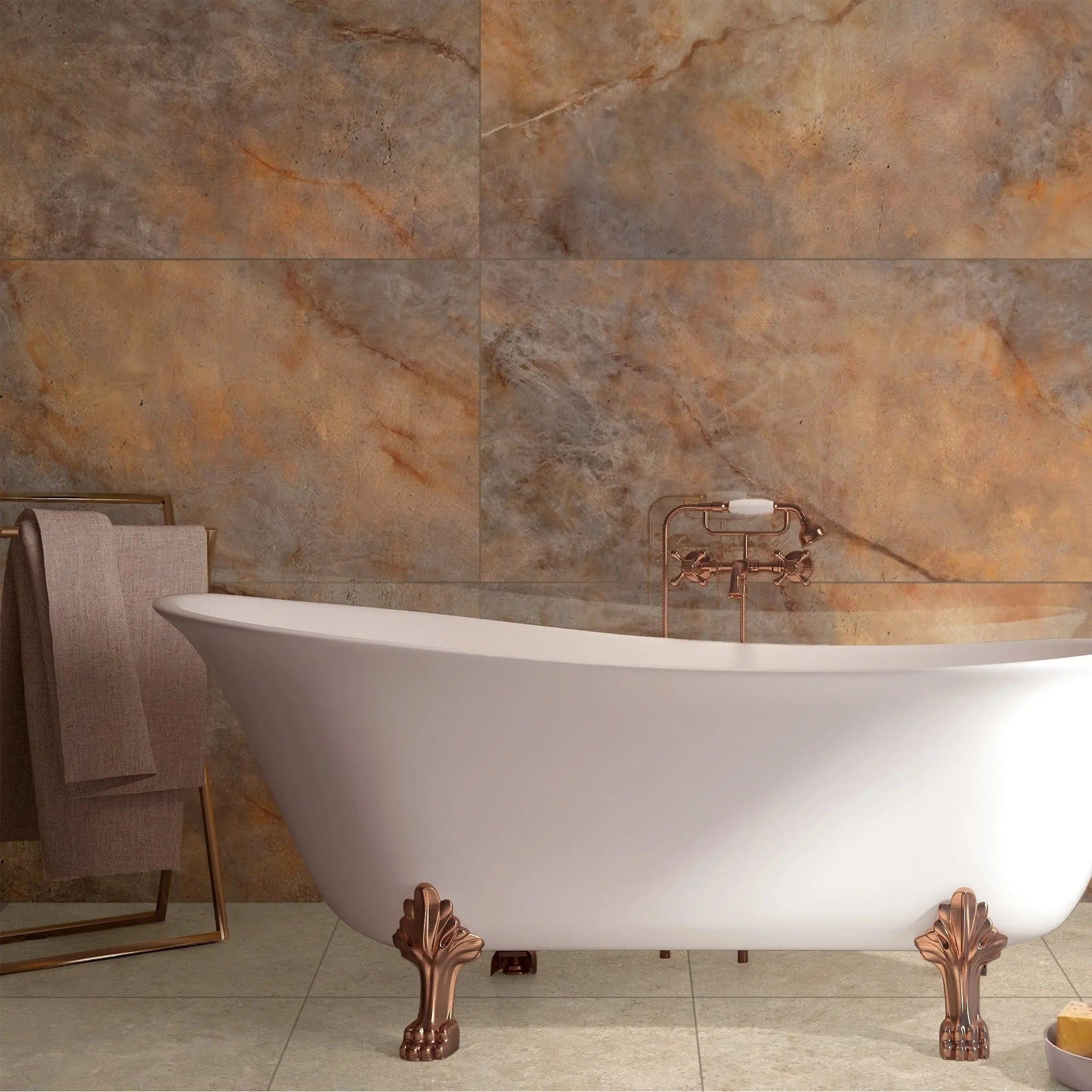 Opaline Shadow Polished 60 x 120cm Porcelain Tile – detail view 3