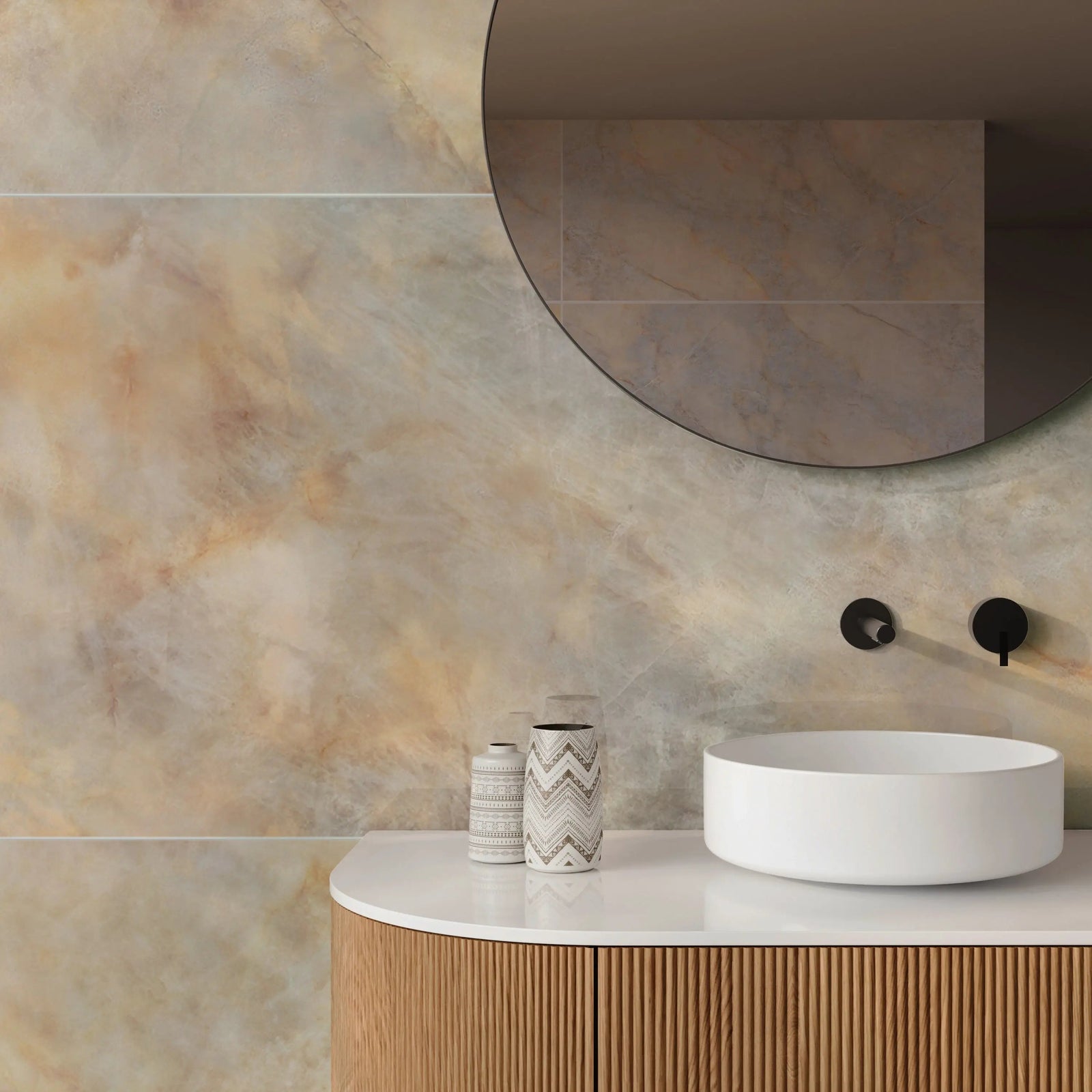 Opaline Pearl Polished 60 x 120cm Porcelain Tile – detail view 3