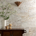 Ottoman marble honed white marble tiles with subtle beige and gray veining for elegant interior flooring and walls
