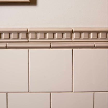 Palladian Beige Astragal Moulding Ceramic Wall Tile 152x21mm