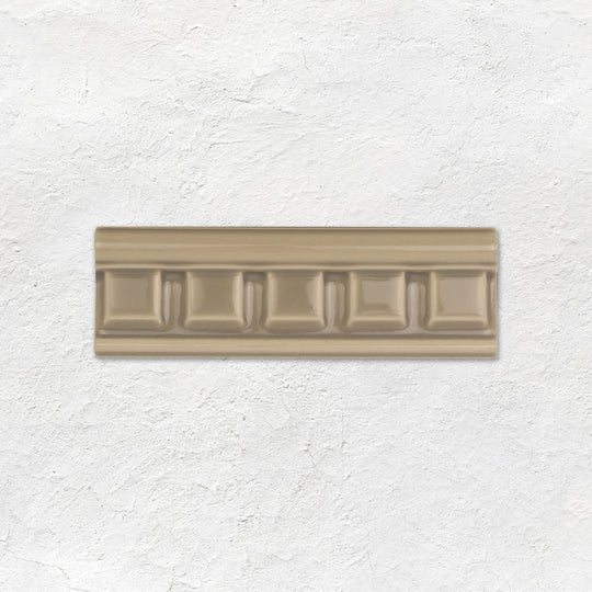 Palladian Beige Dentil Moulding Ceramic Wall Tile 152x50mm