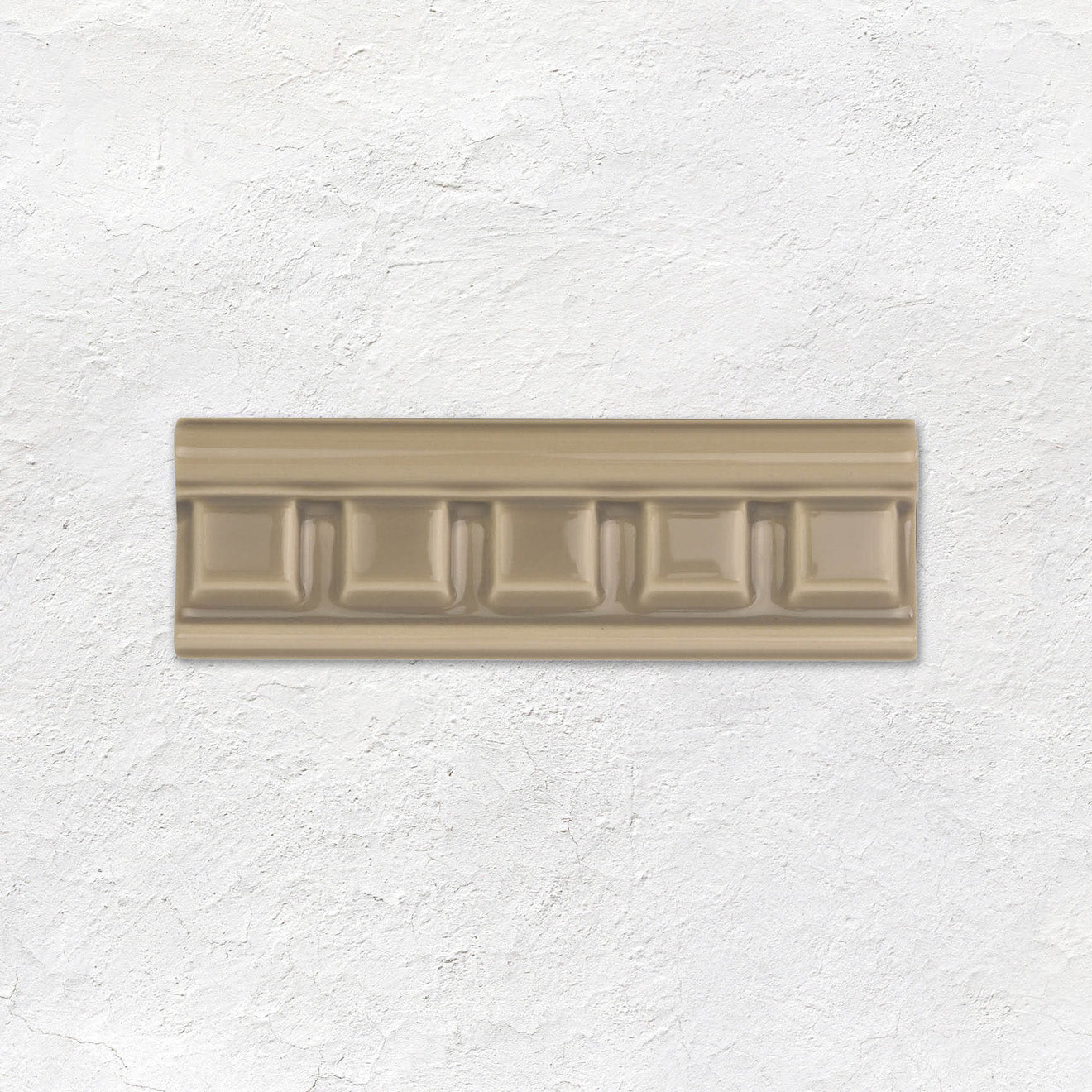 Palladian Beige Dentil Moulding Ceramic Wall Tile 152x50mm