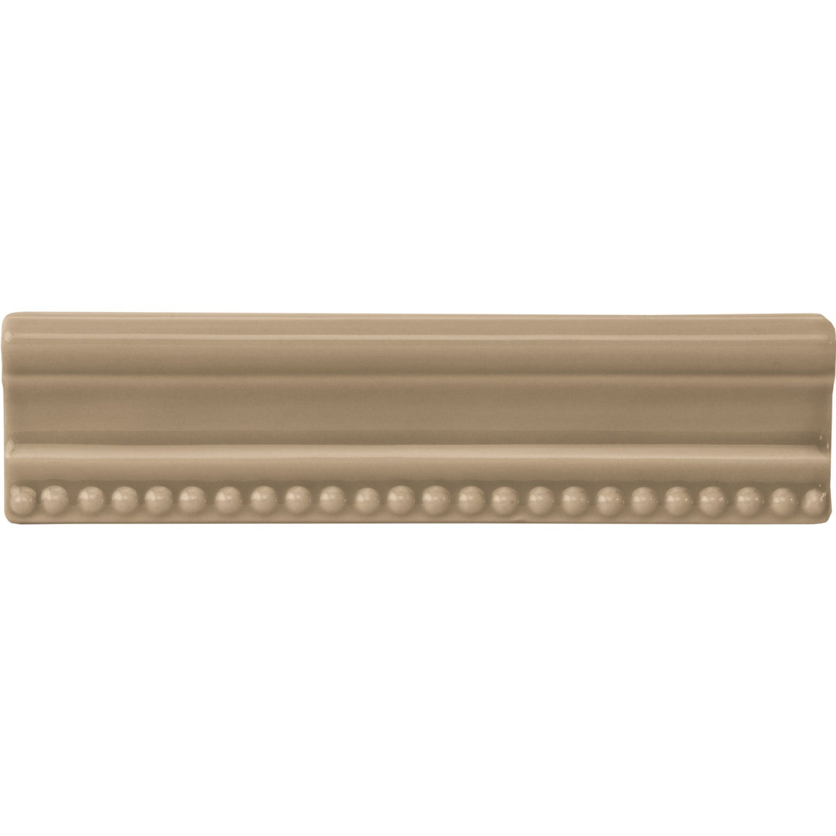 Palladian Beige Hogarth Moulding Ceramic Wall Tile 152x38mm - Gloss - Cream & Beige
