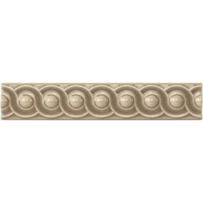 Palladian Beige Scroll Moulding Ceramic Wall Tile 152x29mm