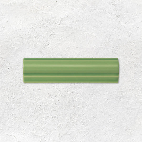 Palm Green Albert Moulding Ceramic Wall Tile 152x40mm