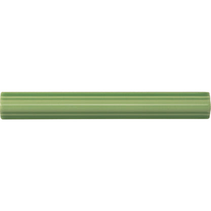 Palm Green Astragal Moulding Ceramic Wall Tile 152x21mm