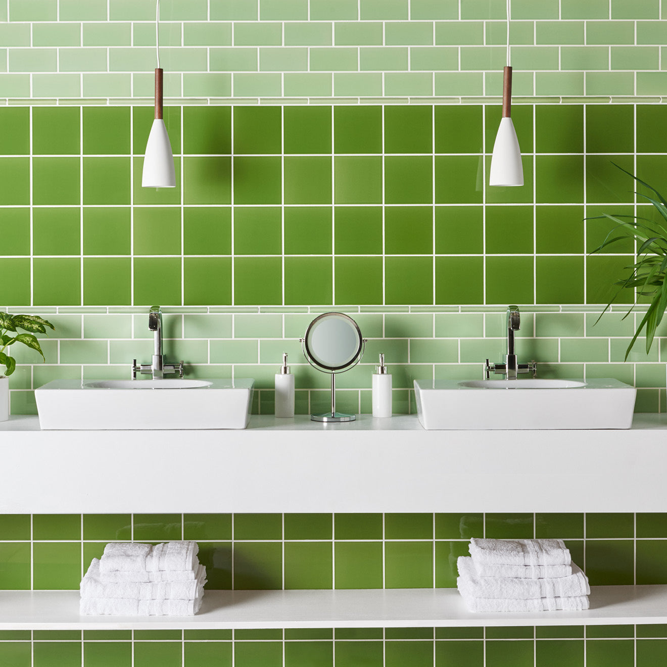 Palm Green Field Tile 152x152mm