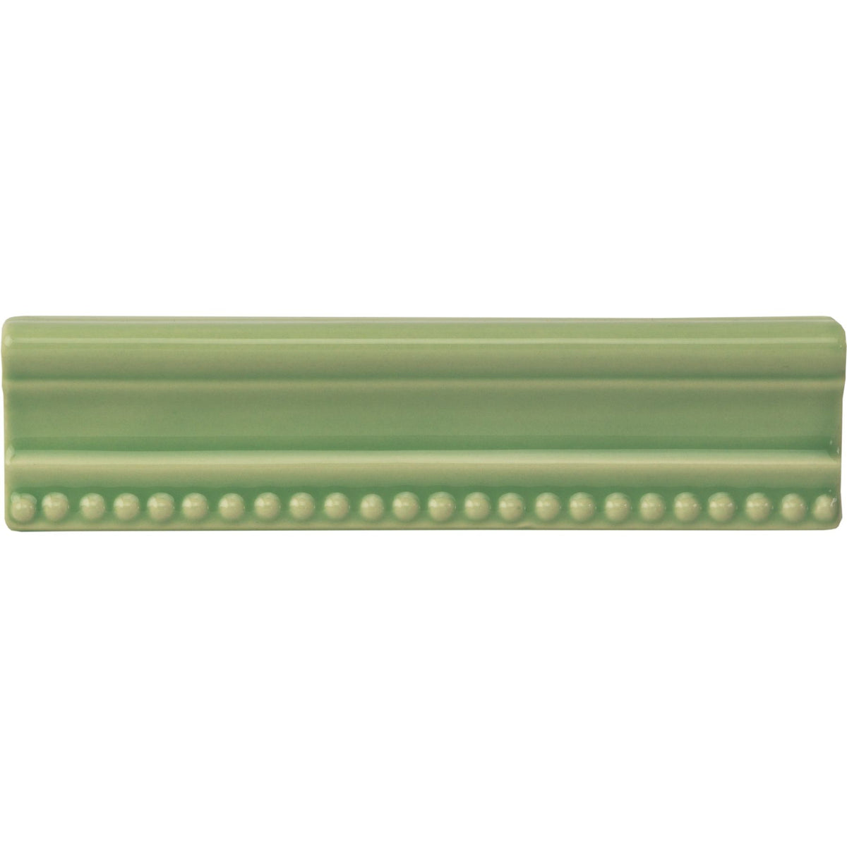 Palm Green Hogarth Moulding Ceramic Wall Tile 152x38mm