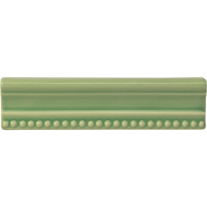 Palm Green Hogarth Moulding Ceramic Wall Tile 152x38mm