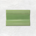 Palm Green Plain Cornice Ceramic Wall Tile 152x75mm
