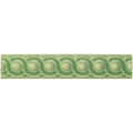 Palm Green Scroll Moulding Ceramic Wall Tile 152x29mm