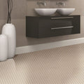 Panelo Argent Matt Hexagon 28.1 x 32.5cm porcelain mosaic room setting