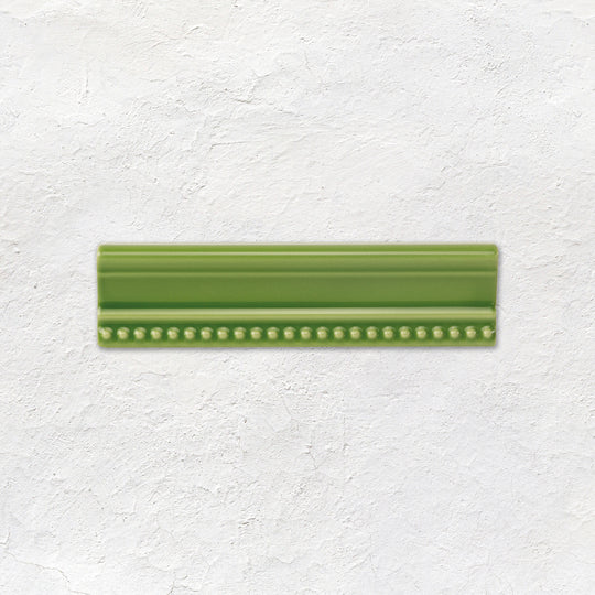 Pavilion Green Hogarth Moulding Ceramic Wall Tile 152x38mm