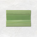 Pavilion Green Plain Cornice Ceramic Wall Tile 152x75mm