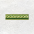 Pavilion Green Rope Moulding Ceramic Wall Tile 152x40mm