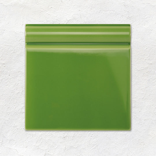Pavilion Green Skirting Tile 152x152mm