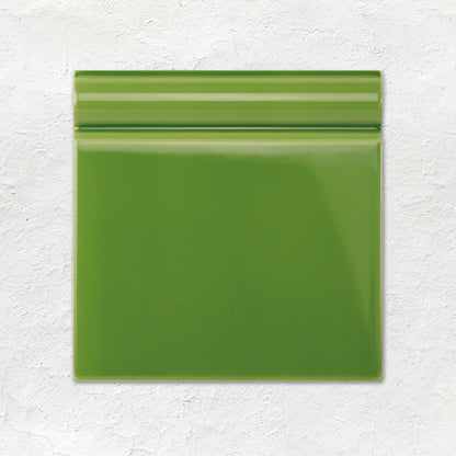 Pavilion Green Skirting Tile 152x152mm