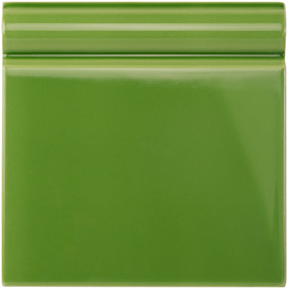 Pavilion Green Skirting Tile 152x152mm
