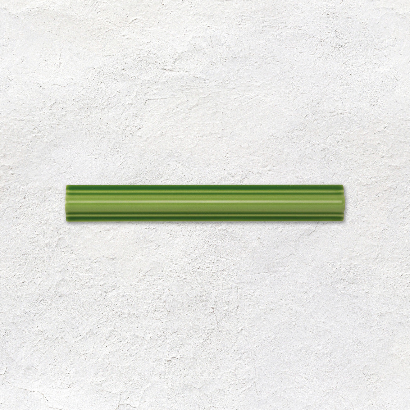 Pavillion Green Astragal Moulding Ceramic Wall Tile 152x21mm