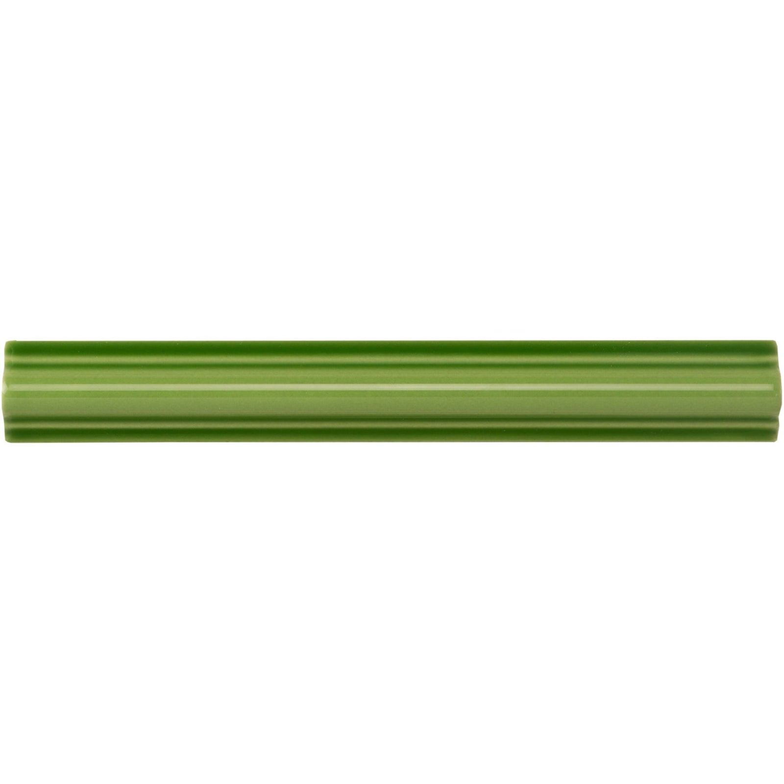 Pavillion Green Astragal Moulding Ceramic Wall Tile 152x21mm