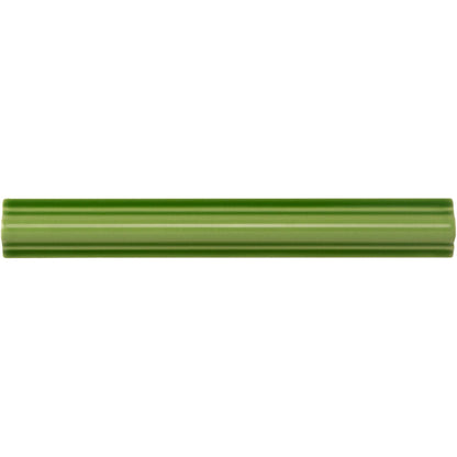 Pavillion Green Astragal Moulding Ceramic Wall Tile 152x21mm