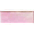 A rectangular pink frost brick radiance ceramic tile with a glossy finish and subtle gradient glow