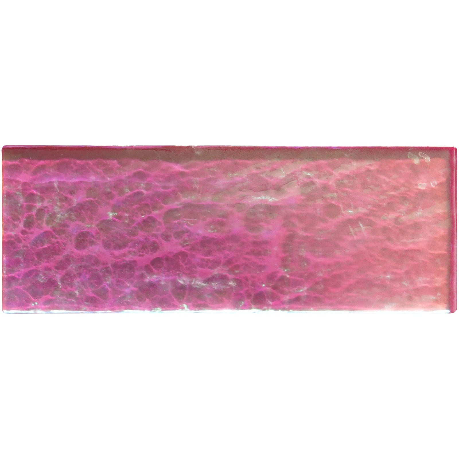 Pink Gloss Brick Radiance Wall Tile – close-up detail