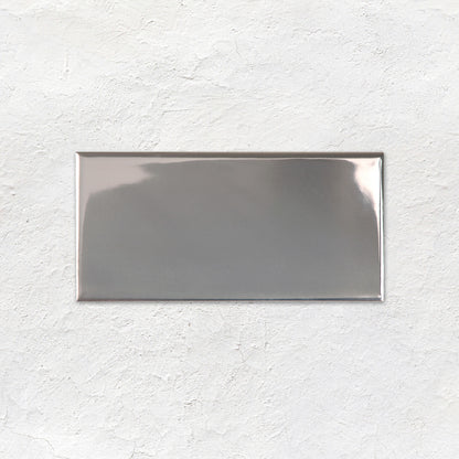 Platinum (Metallic) Half Tile 152x75mm