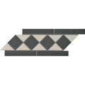 Porcelain Border White & Black