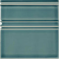 Retro Metro Green Park deep green crackle-glaze ceramic skirting tile