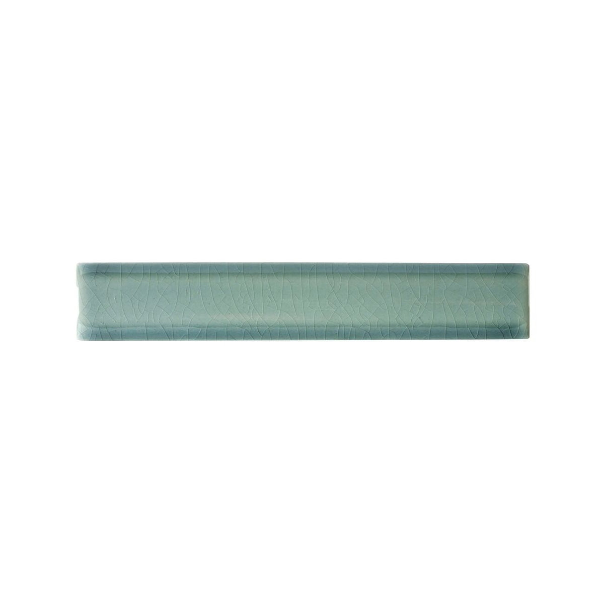 Retro Metro Green Park deep green crackle-glaze ceramic edging trim