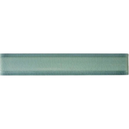 Retro Metro Green Park deep green crackle-glaze ceramic edging trim