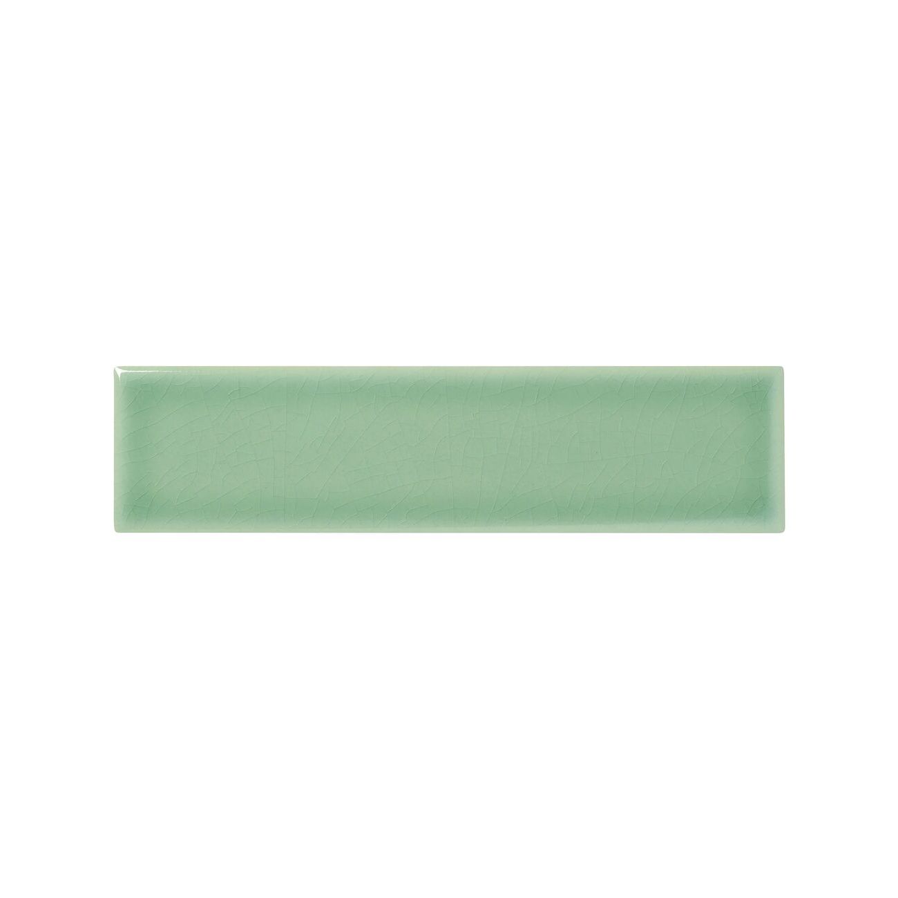 Retro Metro Lime House 5 x 20cm lime green crackle-glaze ceramic metro wall tile