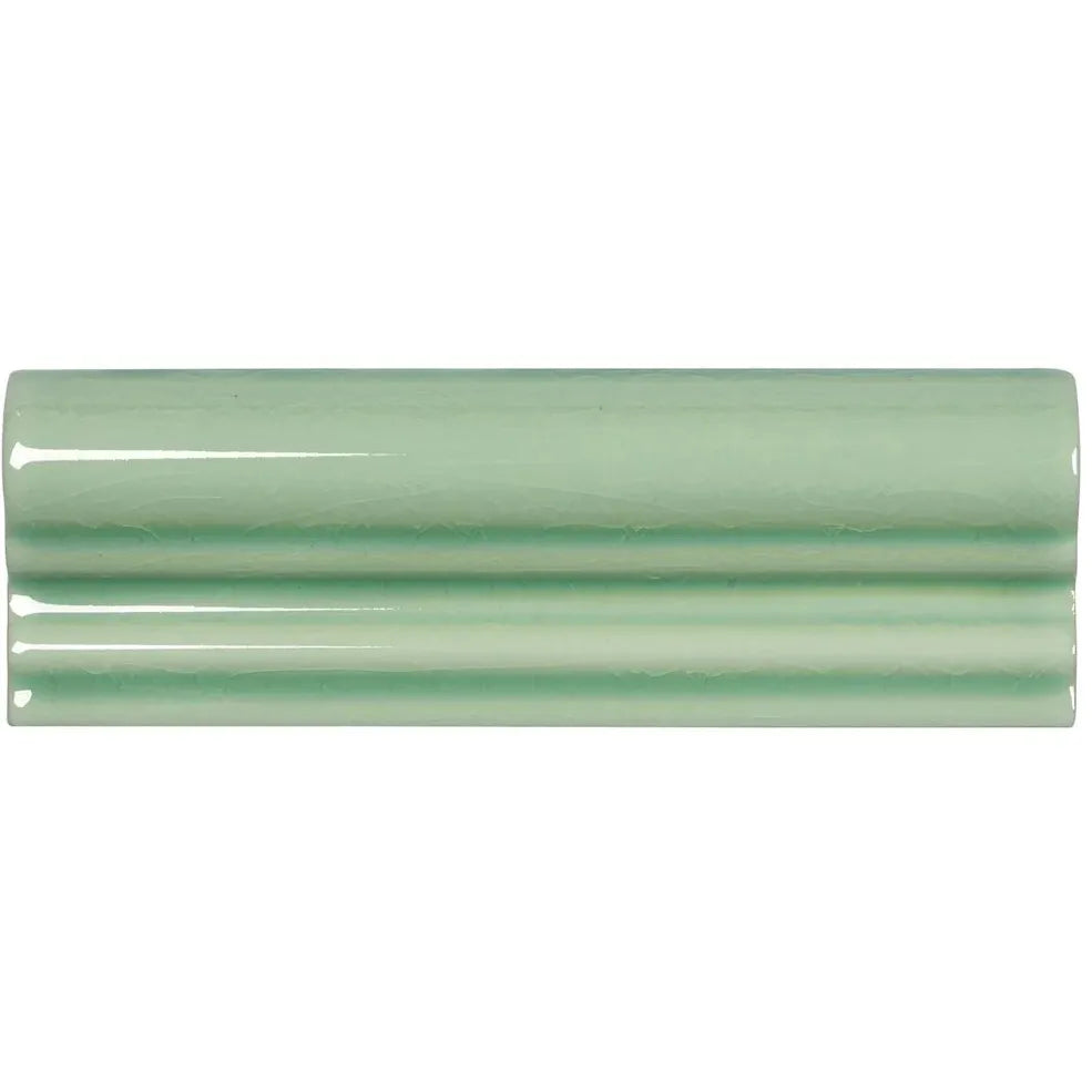 Retro Metro Lime House lime green crackle-glaze ceramic dado border trim