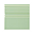 Retro Metro Lime House lime green crackle-glaze ceramic skirting tile