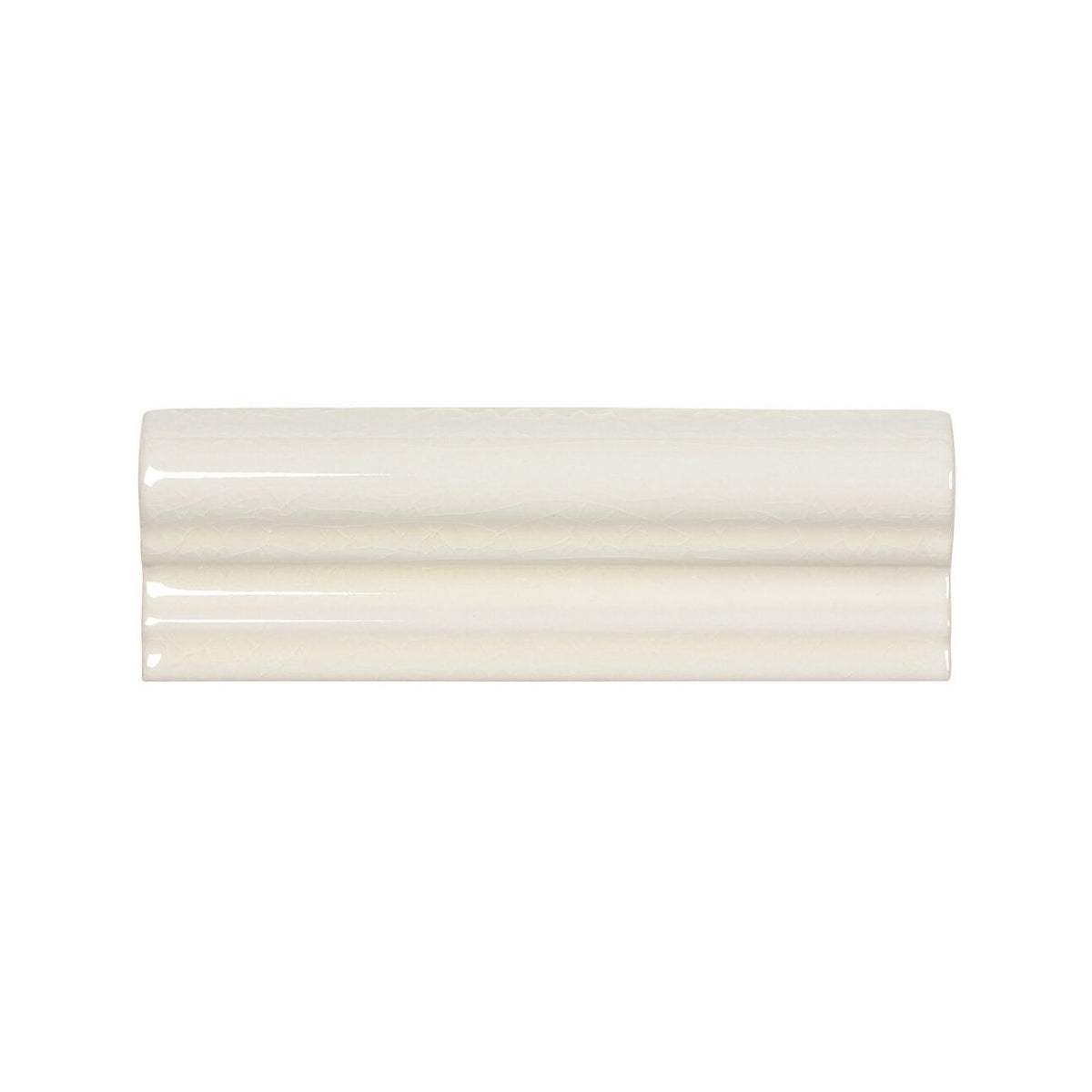 Retro Metro Marble Arch off-white crackle-glaze ceramic dado border trim