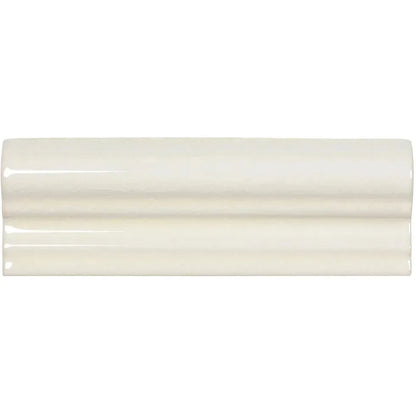 Retro Metro Marble Arch off-white crackle-glaze ceramic dado border trim