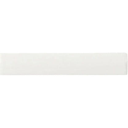 Retro Metro South Kensington warm white crackle-glaze ceramic edging trim