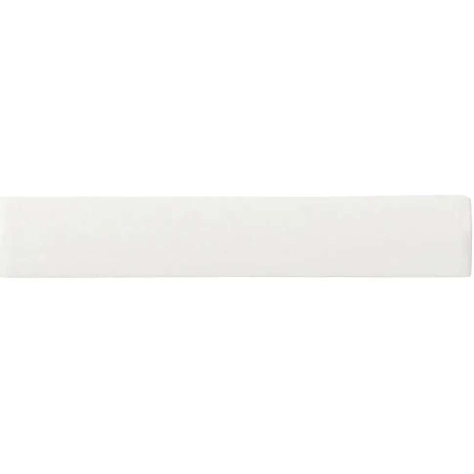 Retro Metro South Kensington warm white crackle-glaze ceramic edging trim