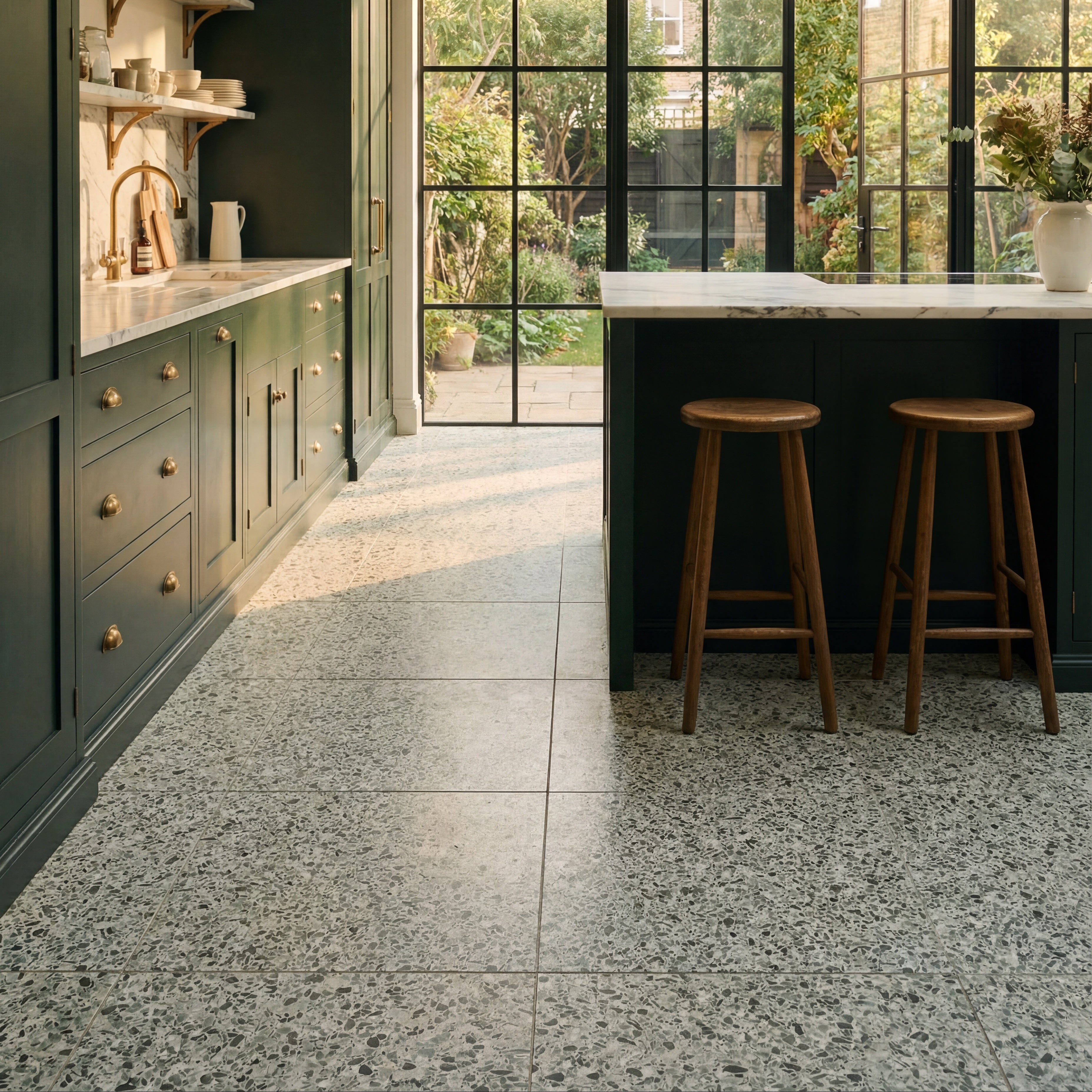 Rialto Porcelain Vert Wall & Floor Tile 60x60cm - Matt - Green