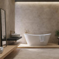 Rockstone Mocca 30 x 60cm porcelain stone effect tile room setting