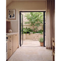 Romaine Limestone Tumbled Finish flagstone floor in a room setting