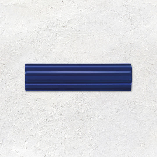 Royal Blue Albert Moulding Ceramic Wall Tile 152x40mm