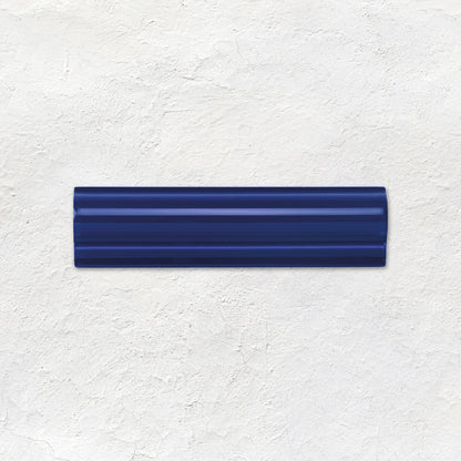 Royal Blue Albert Moulding Ceramic Wall Tile 152x40mm