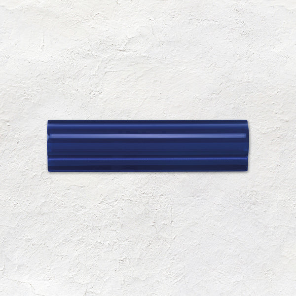 Royal Blue Albert Moulding Ceramic Wall Tile 152x40mm