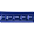 Royal Blue Dentil Moulding Ceramic Wall Tile 152x50mm