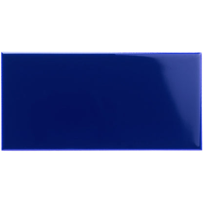 Royal Blue Half Tile 152x76mm