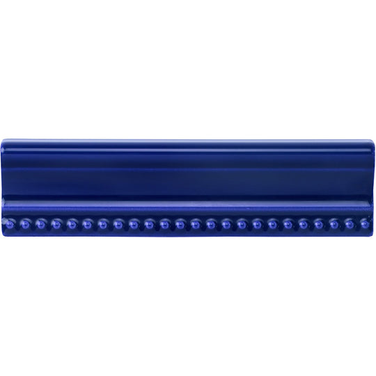 Royal Blue Hogarth Moulding Ceramic Wall Tile 152x38mm - alternate view