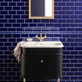 Royal Blue Omega Moulding Ceramic Wall Tile 152x12mm